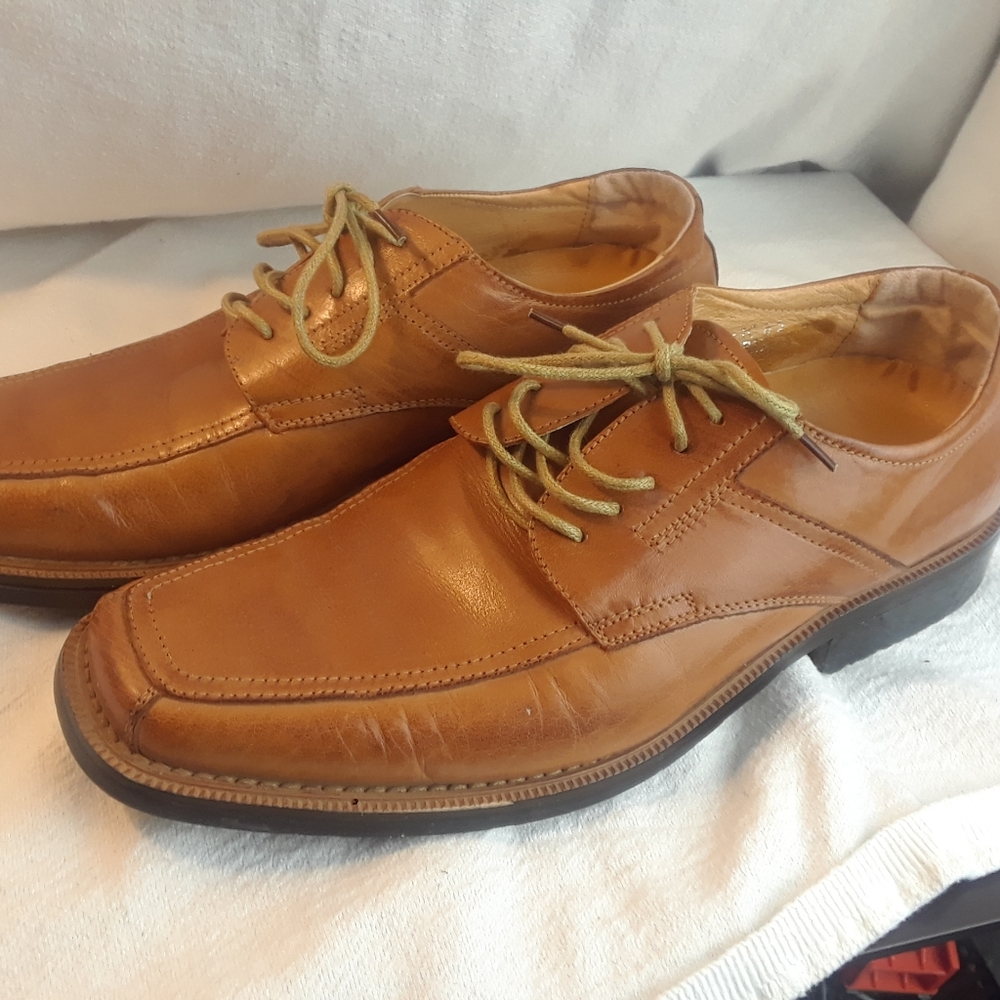 Ball Band Dress Shoes 8.5 leather  Brown Mens Indiana USA D6.
